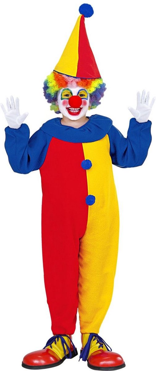 Clown & Nar Kostuum | Circus Clown Hilarius Kind Kostuum | Maat 110 | Carnaval kostuum | Verkleedkleding